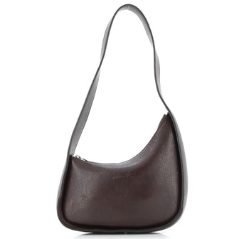 The Row Half Moon Shoulder Bag Leather