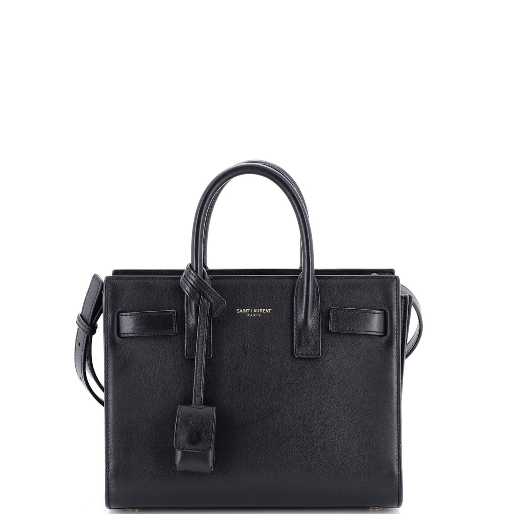 Saint Laurent Sac de Jour Bag Leather Nano Black 3358401