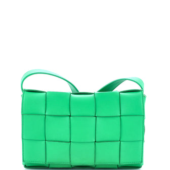 Bottega Veneta Cassette Crossbody Bag Maxi Intrecciato Leather Small