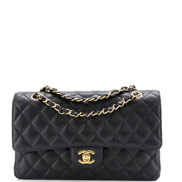 Chanel Classic Double Flap Bag Quilted Caviar Medium
