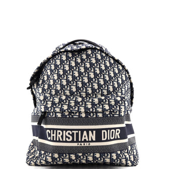 Christian Dior Travel Backpack Oblique Canvas Medium