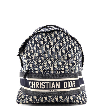 Christian Dior Travel Backpack Oblique Canvas Medium