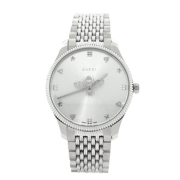 Gucci G-Timeless Bee Quartz Watch Stainless Steel 36