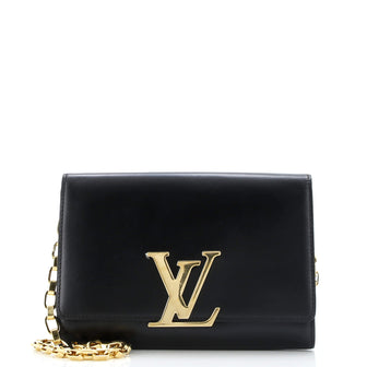 Louis Vuitton Chain Louise Clutch Leather GM