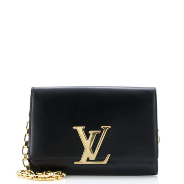 Louis Vuitton Chain Louise Clutch Leather GM