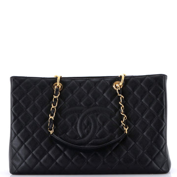 Chanel Grand Shopping Tote Quilted Caviar XL