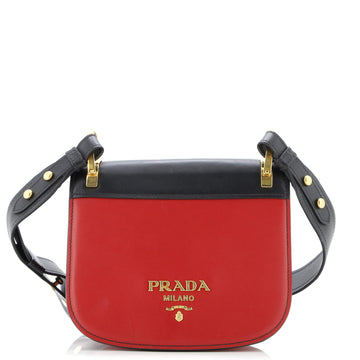 Prada Pionniere Saddle Crossbody Bag City Calfskin Small