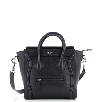 Celine Luggage Bag Grainy Leather Nano