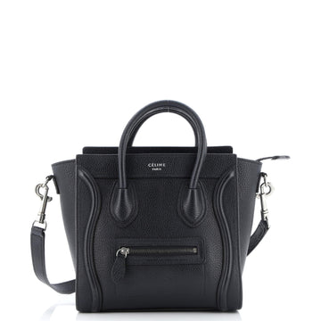 Celine Luggage Bag Grainy Leather Nano