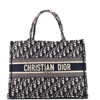 Christian Dior Book Tote Oblique Canvas Medium