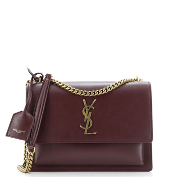 Saint Laurent Sunset Crossbody Bag Leather Medium