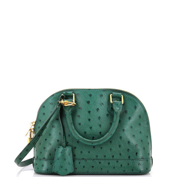 Louis Vuitton Alma Handbag Ostrich BB