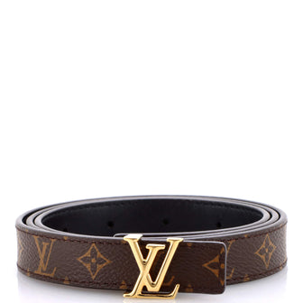 Louis Vuitton LV Initiales Belt Monogram Canvas Thin