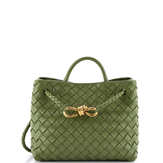 Bottega Veneta Andiamo Top Handle Bag Intrecciato Nappa Small