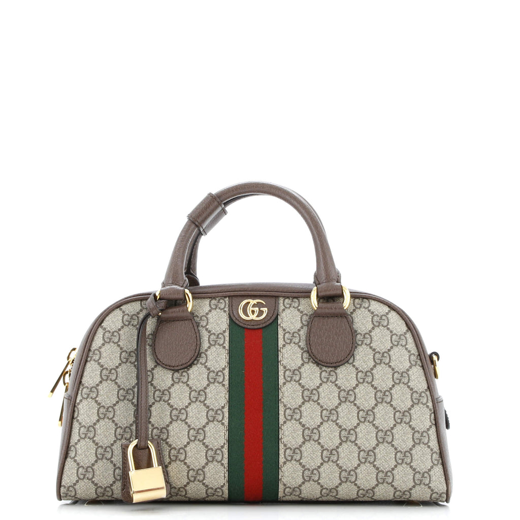 GUCCI バッグ Gucci Ophidia Convertible Boston Top Handle Bag GG Coated Canvas
