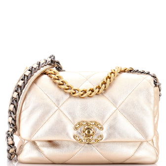 Chanel 19 Flap Bag Quilted Leather Medium
