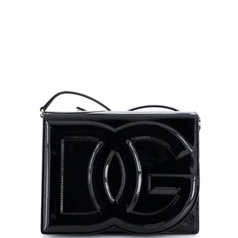 Dolce & Gabbana DG Logo Flap Shoulder Bag Leather Small