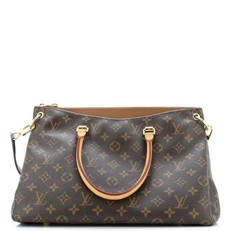Louis Vuitton Pallas Tote Monogram Canvas with Leather