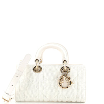 Christian Dior Lady D-Joy Bag Cannage Quilt Mesh Medium