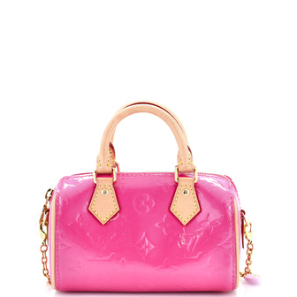 Louis Vuitton Chain Speedy Bandouliere NM Bag Limited Edition Valentine Monogram Vernis Nano