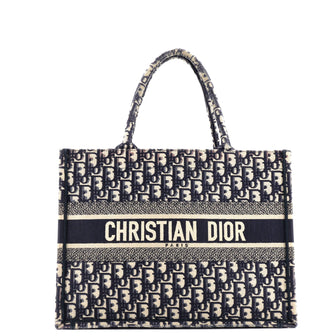Christian Dior Book Tote Oblique Canvas Medium