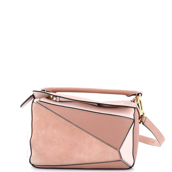 Loewe Puzzle Bag Leather and Suede Small