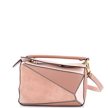 Loewe Puzzle Bag Leather and Suede Small
