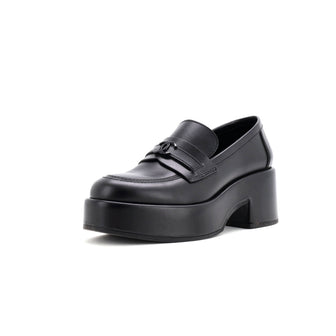 Chanel Women's CC Platform Loafers Leather