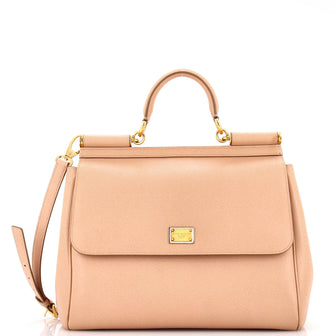 Dolce & Gabbana Miss Sicily Shoulder Bag Leather Large