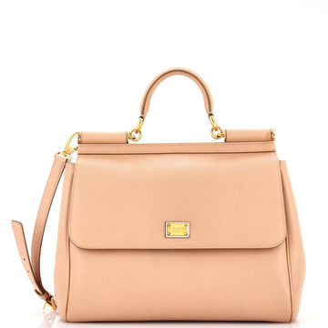 Dolce & Gabbana Miss Sicily Shoulder Bag Leather Large