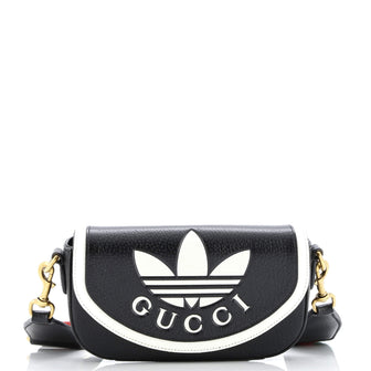 Gucci x adidas Flap Shoulder Bag Leather Mini