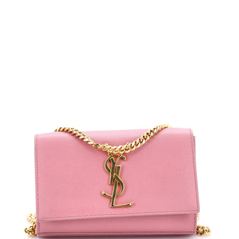 Saint Laurent Classic Monogram Crossbody Bag Grainy Leather Small