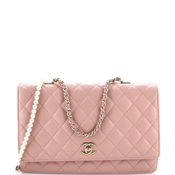 Chanel Fantasy Pearls Flap Bag Quilted Lambskin Large