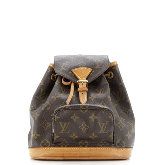 Louis Vuitton Vintage Montsouris Backpack Monogram Canvas PM