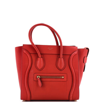 Celine Luggage Bag Grainy Leather Micro