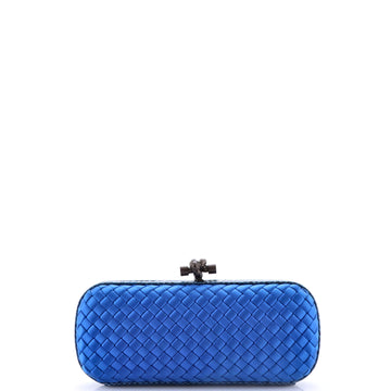 Bottega Veneta Box Knot Clutch Intrecciato Silk Faille Long
