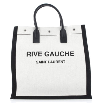 Saint Laurent Rive Gauche Shopper Tote Canvas Tall