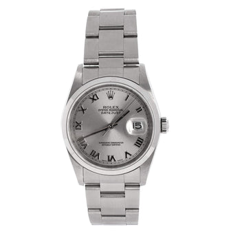 Rolex Oyster Perpetual Datejust Automatic Watch Stainless Steel 36