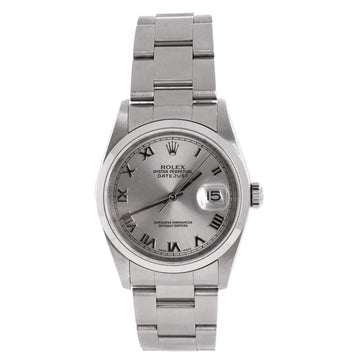 Rolex Oyster Perpetual Datejust Automatic Watch Stainless Steel 36