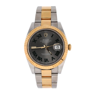 Oyster Perpetual Datejust II Wimbledon Automatic Watch Stainless Steel and Yellow Gold 41