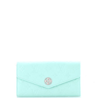 Louis Vuitton Flower Sarah NM Wallet Iridescent Monogram Empreinte Leather