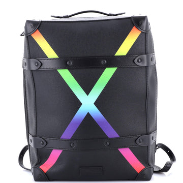 Louis Vuitton Soft Trunk Backpack Rainbow Taiga Leather PM