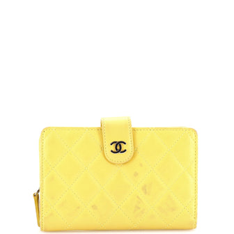Chanel CC French Wallet Quilted Lambskin