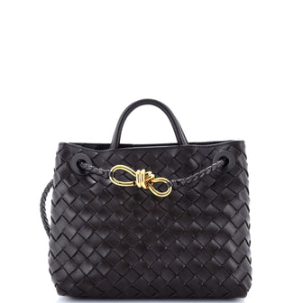Bottega Veneta Andiamo Top Handle Bag Intrecciato Nappa Small