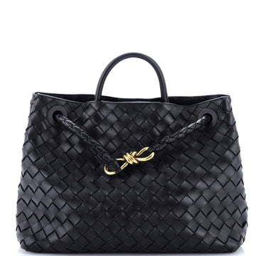 Bottega Veneta Andiamo Top Handle Bag Intrecciato Nappa Medium