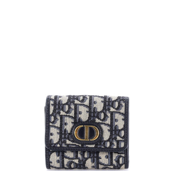 Christian Dior 30 Montaigne Lotus Wallet Oblique Canvas Compact
