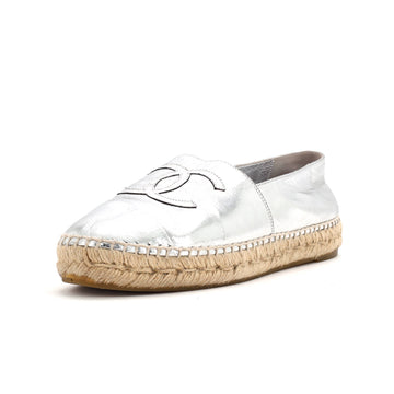 Chanel Women's CC Cap Toe Espadrilles Leather