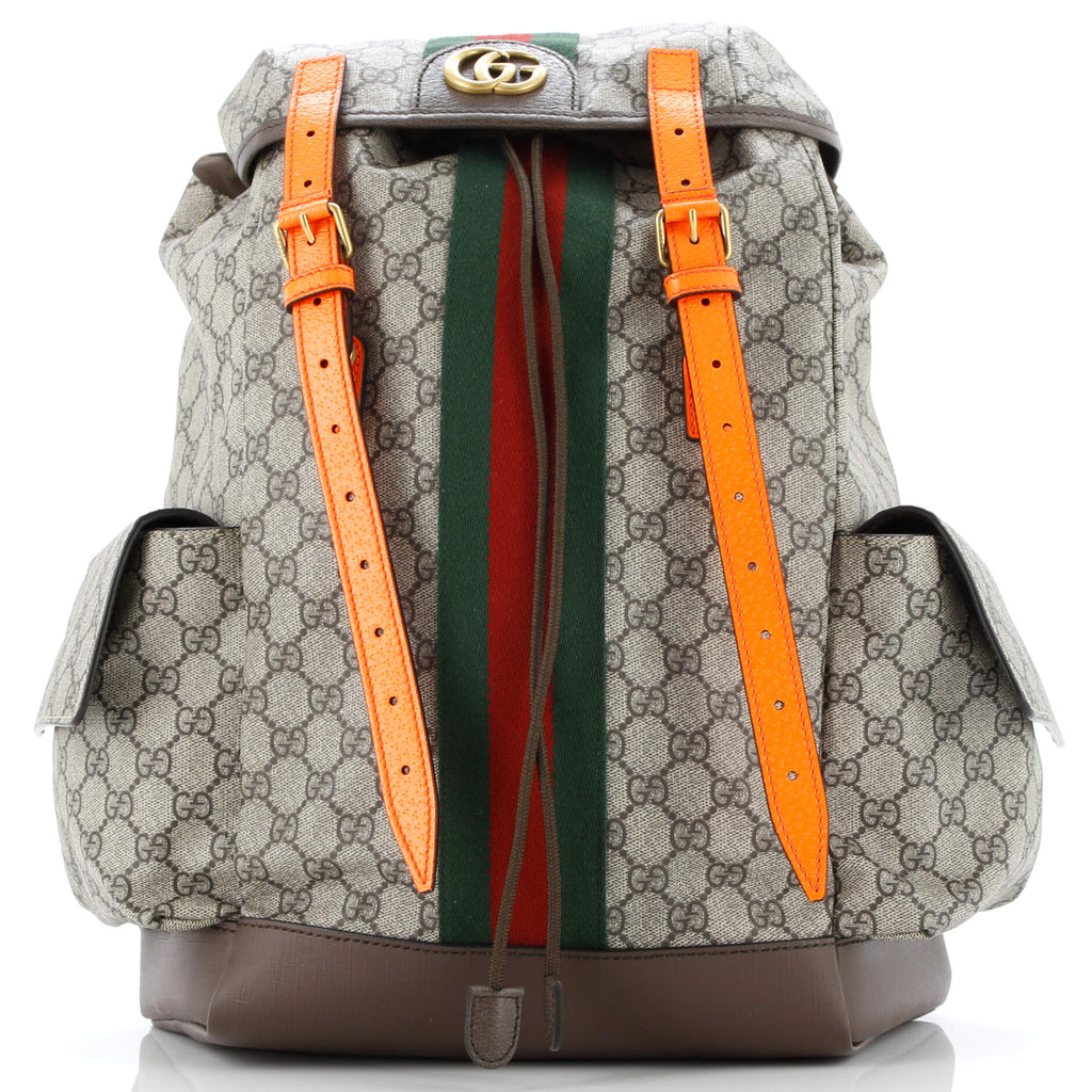 Gucci Ophidia Flap Backpack Gg Coated #324618G18B Gucci Ophidia GG Medium Backpack  main image 4