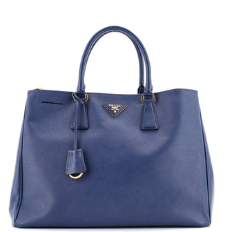 Prada Double Zip Lux Tote Saffiano Leather Large