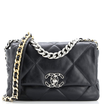 Chanel 19 Flap Bag Quilted Leather Medium
